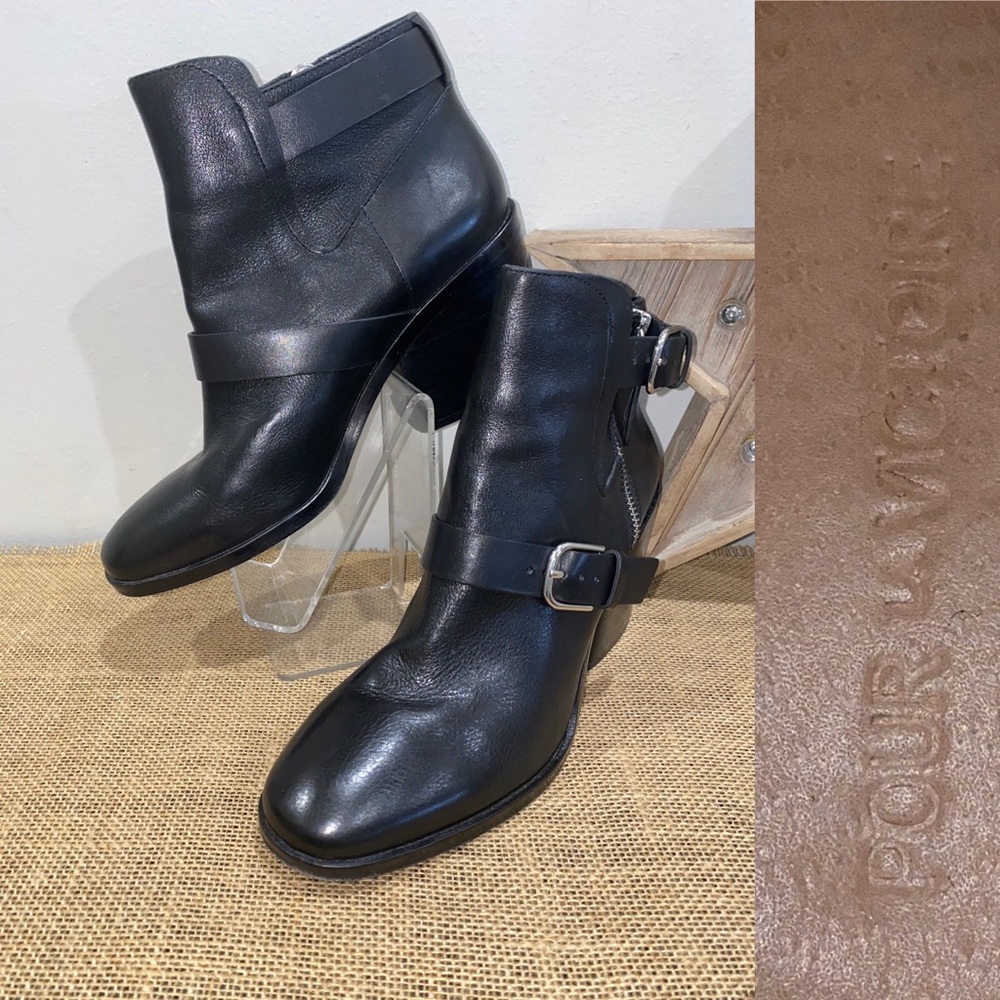 Pour la Victoire Black Ankle Boot 7.5